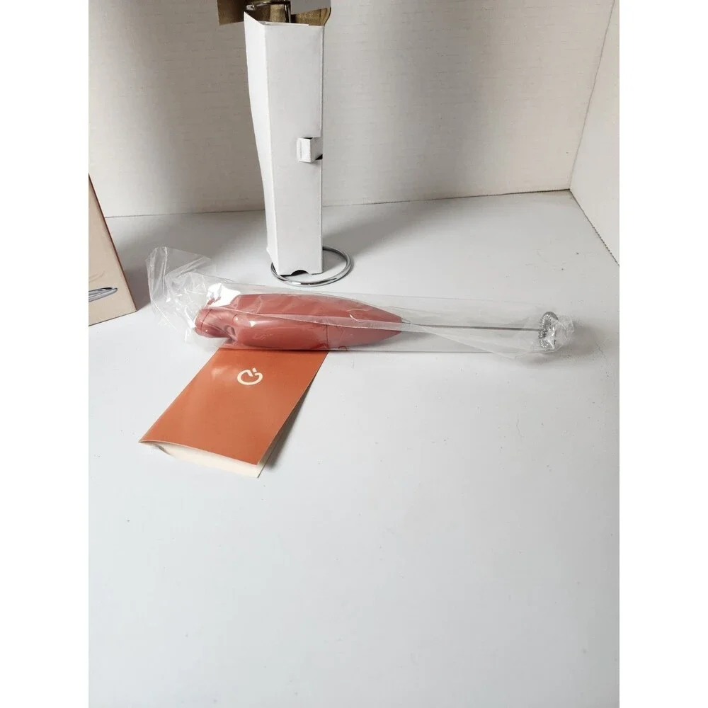New Peach Street Handheld Milk Frother-Mini Frother Wand Battery Mixer W Stand